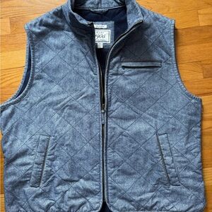 Jos. A. Bank Quilted Blue-Gray Men's Vest XXL